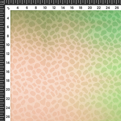 Four Color Shades Ombre Pattern Digital Print Dobby Satin Fabric