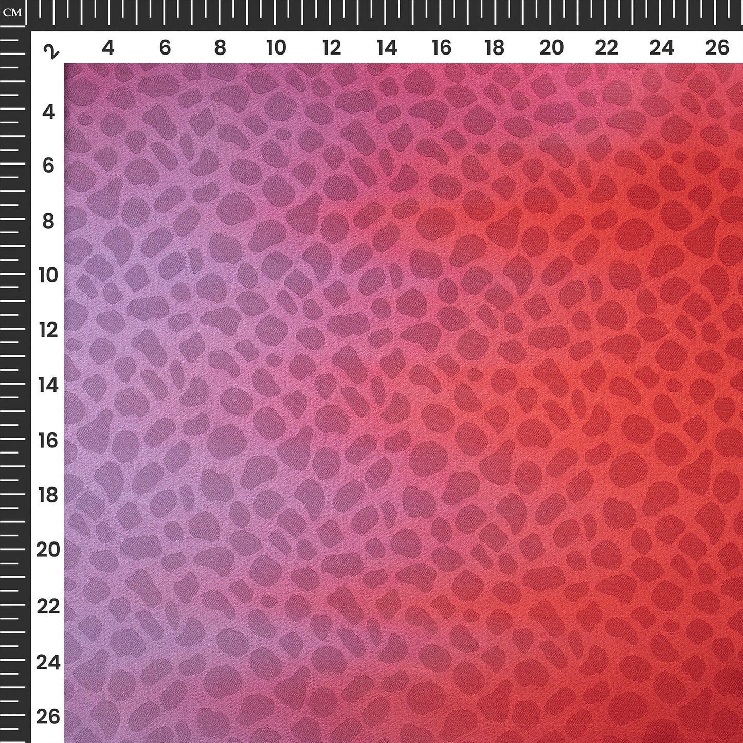 Four Color Shades Ombre Pattern Digital Print Dobby Satin Fabric