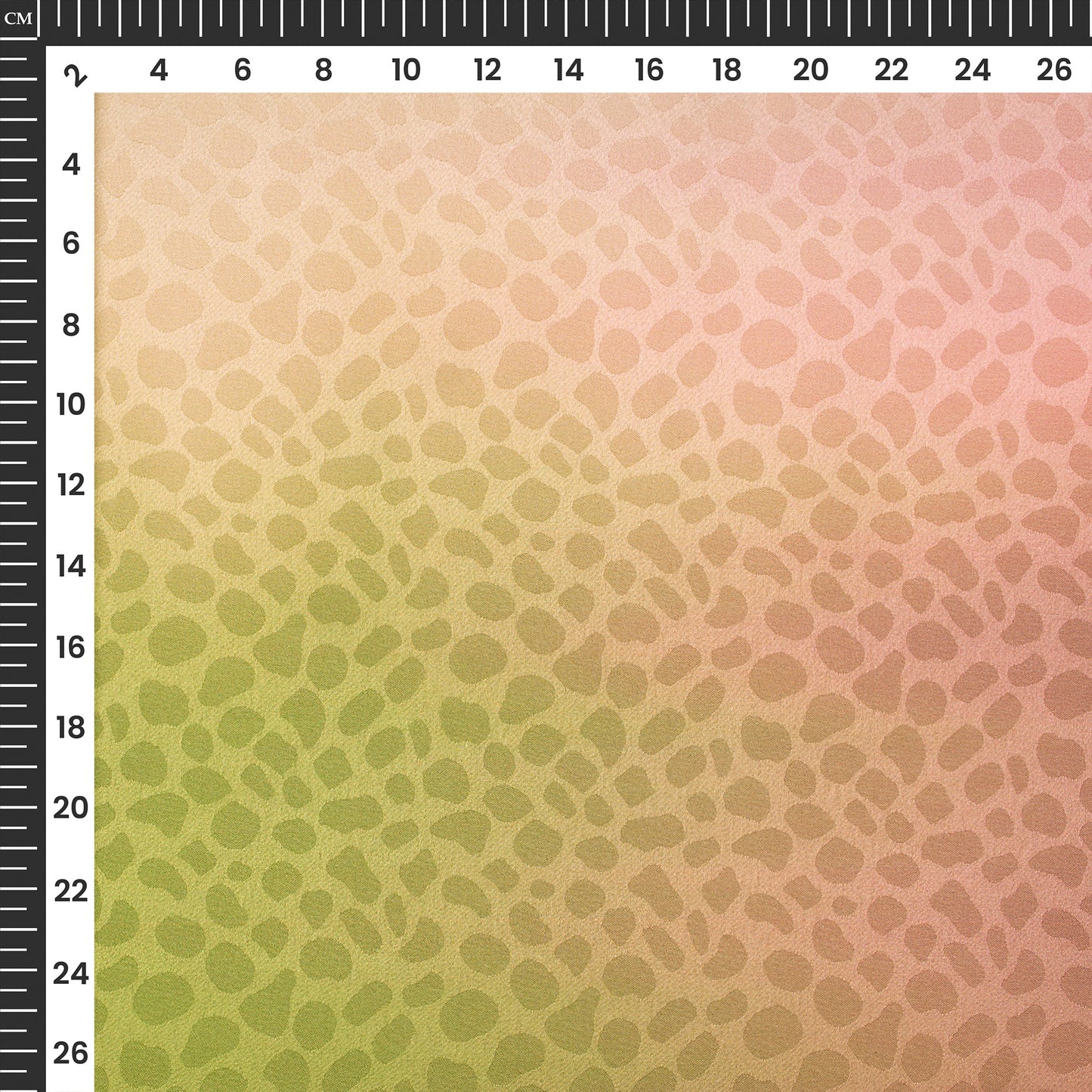 Four Color Shades Ombre Pattern Digital Print Dobby Satin Fabric