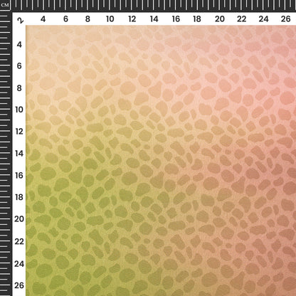 Four Color Shades Ombre Pattern Digital Print Dobby Satin Fabric