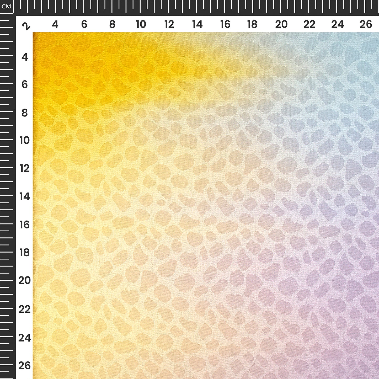 Four Color Shades Ombre Pattern Digital Print Dobby Satin Fabric