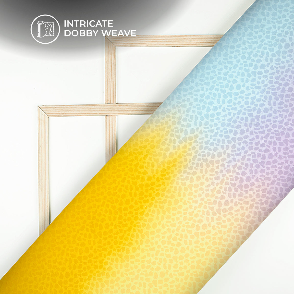 Four Color Shades Ombre Pattern Digital Print Dobby Satin Fabric