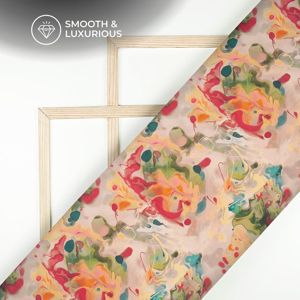 Floral Digital Print Uppada Silk Fabric For Boutique And Wholeseller