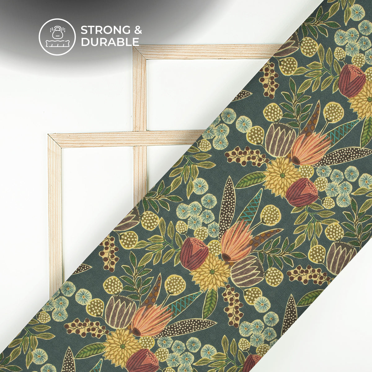 Multi Color Vintage Flotal Digital Print Elegant Blend Pashmina Fabric