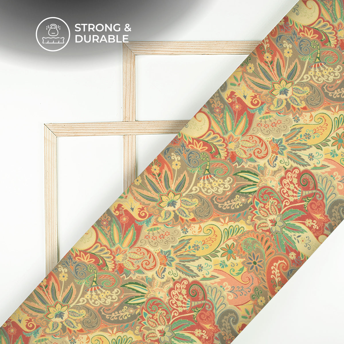 Muli Color Paisley Floral Digital Print Elegant Blend Pashmina Fabric