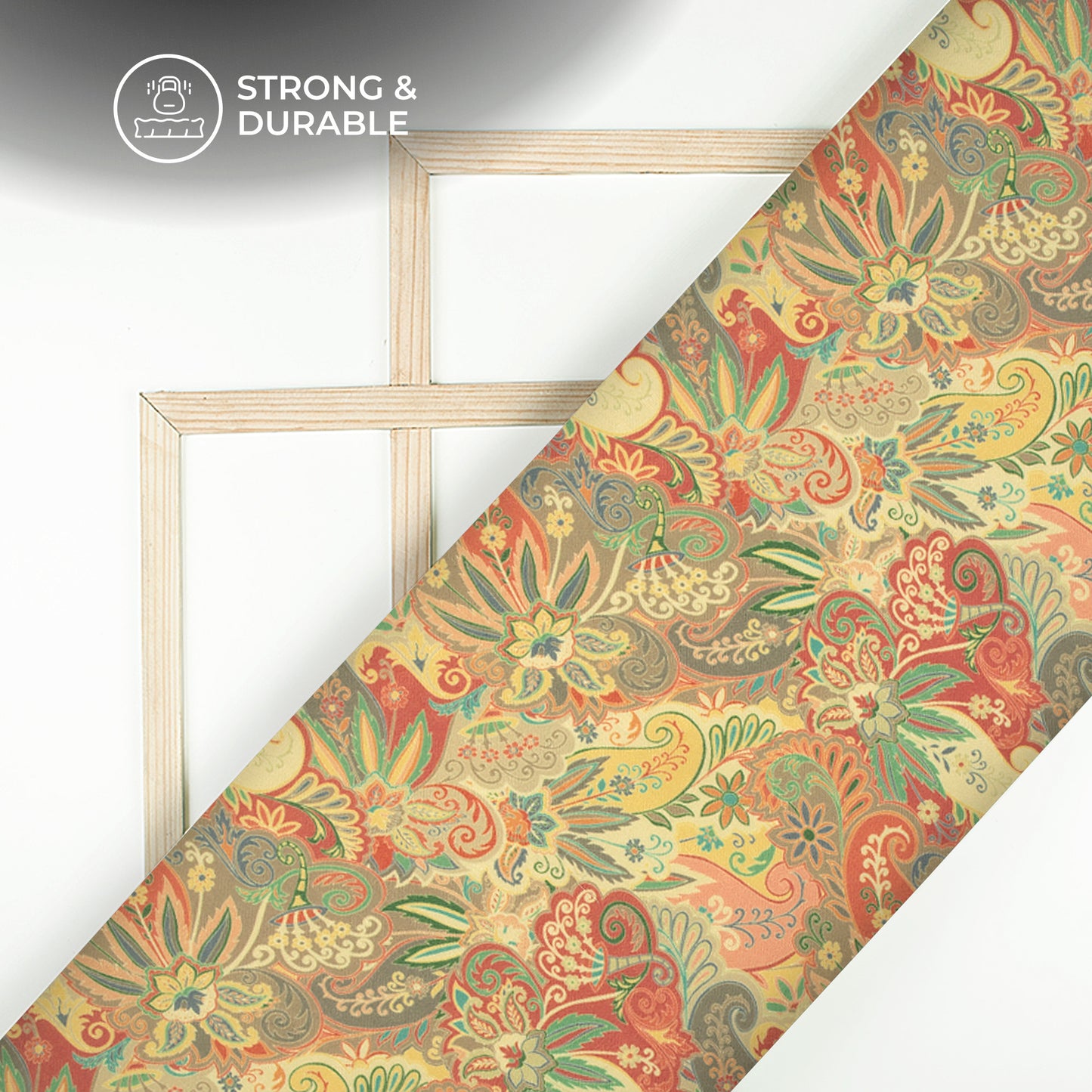 Muli Color Paisley Floral Digital Print Elegant Blend Pashmina Fabric