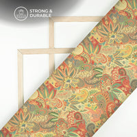 Muli Color Paisley Floral Digital Print Elegant Blend Pashmina Fabric
