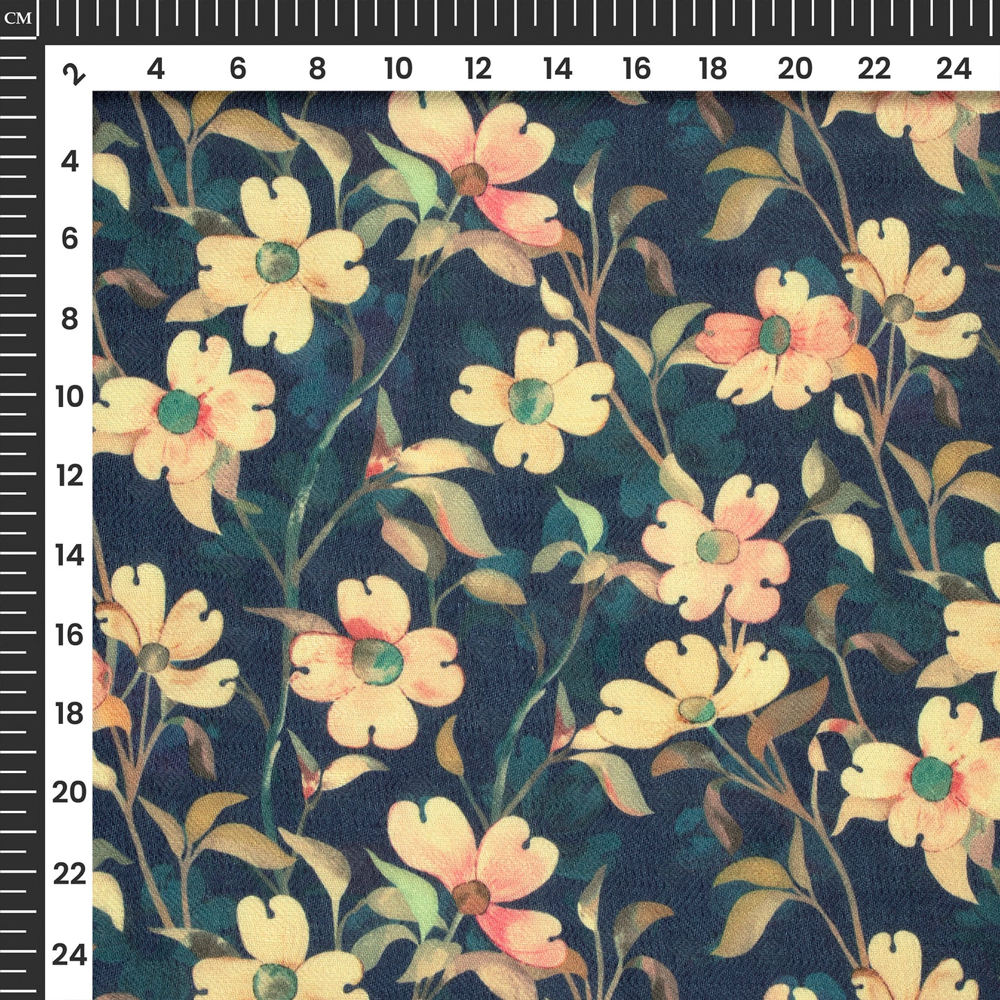 Thousand Floral Digital Print Elegant Blend Pashmina Fabric