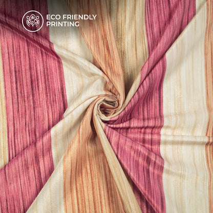 Creator’s Pick Velvet Fabric with Digital Print Stripe
