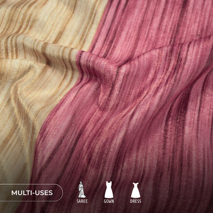 Creator’s Pick Velvet Fabric with Digital Print Stripe