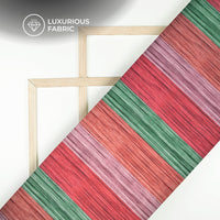 Premium Digital Stripe Velvet Fabric for Designers