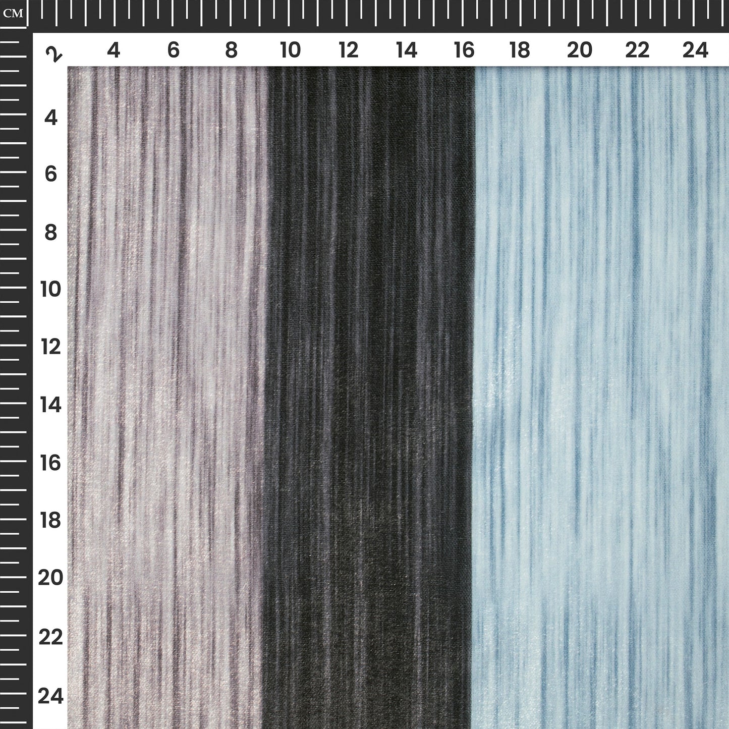 Couture-Grade Velvet Fabric with Digital Print Stripe