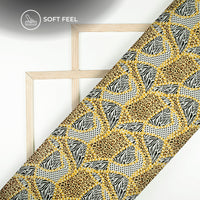 Animal Chain Pattern Digital Print Japan Satin Fabric