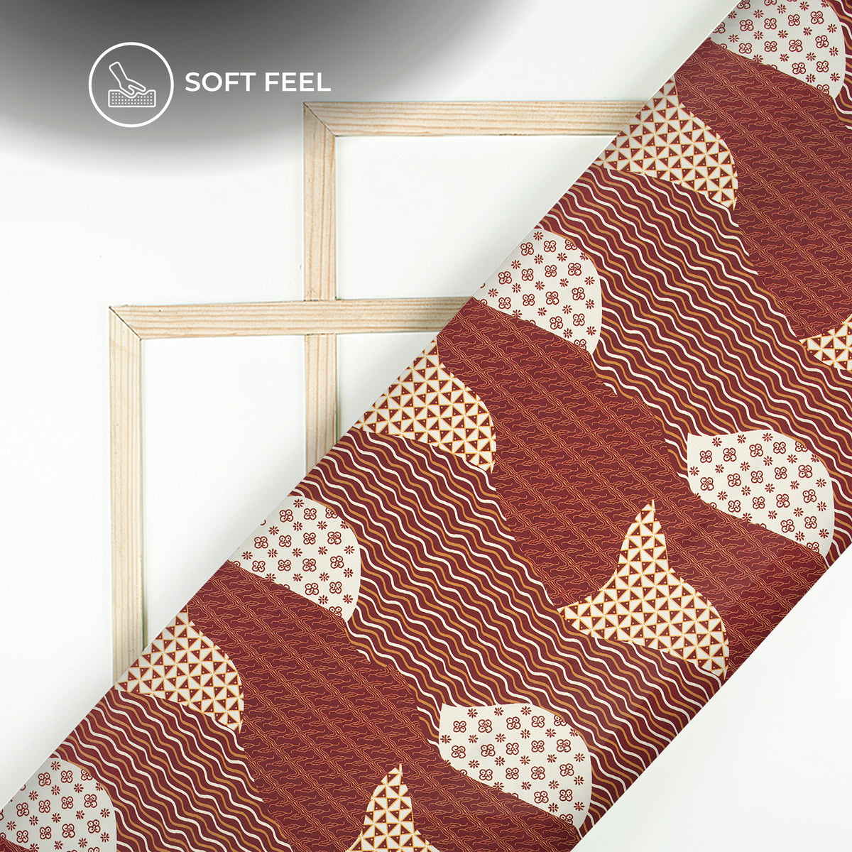 Amazing Waves Quilt Pattern Digital Print Japan Satin Fabric