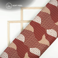 Amazing Waves Quilt Pattern Digital Print Japan Satin Fabric