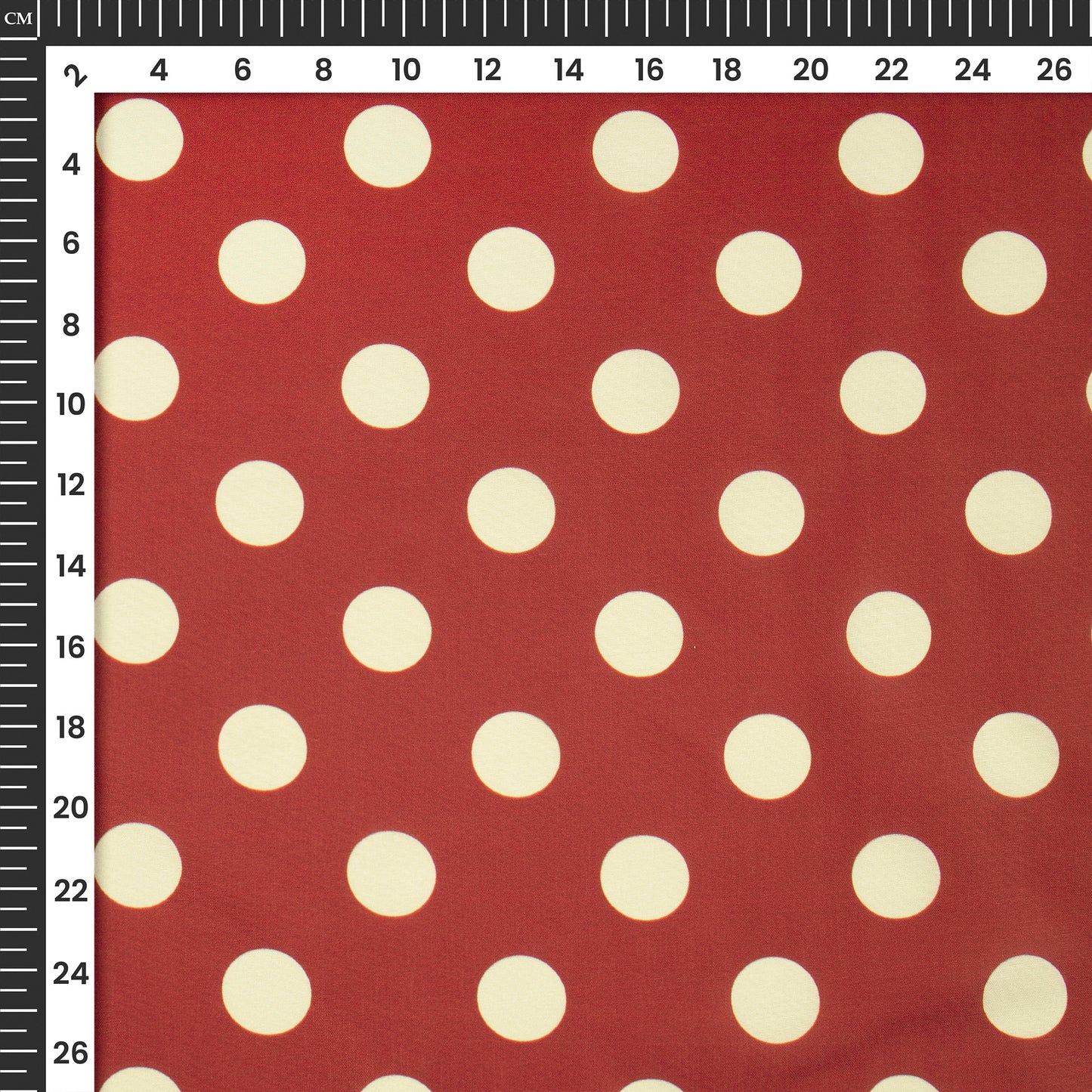 Attractive Polka Dots Digital Print Muslin Fabric