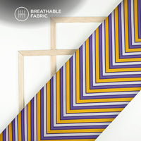 Traiangle Waves Pattern Digital Print Muslin Fabric