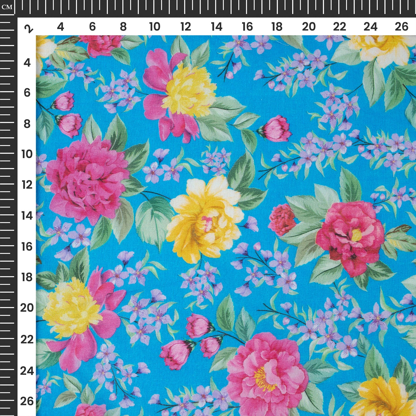 Newly Added Floral Design Digital Print Cotton Mulmul Fabric