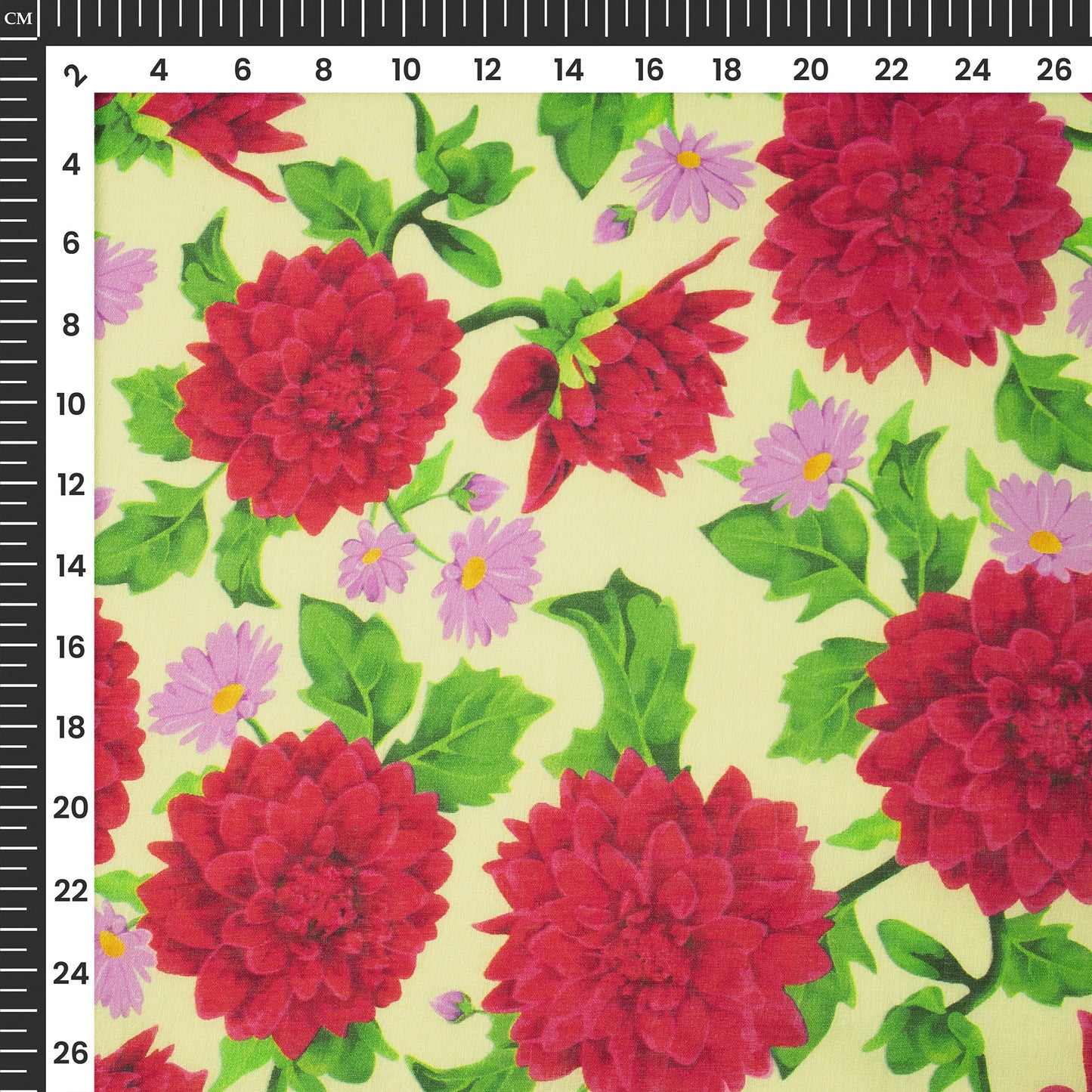 Thousand Lotus Floral Digital Print Cotton Mulmul Fabric