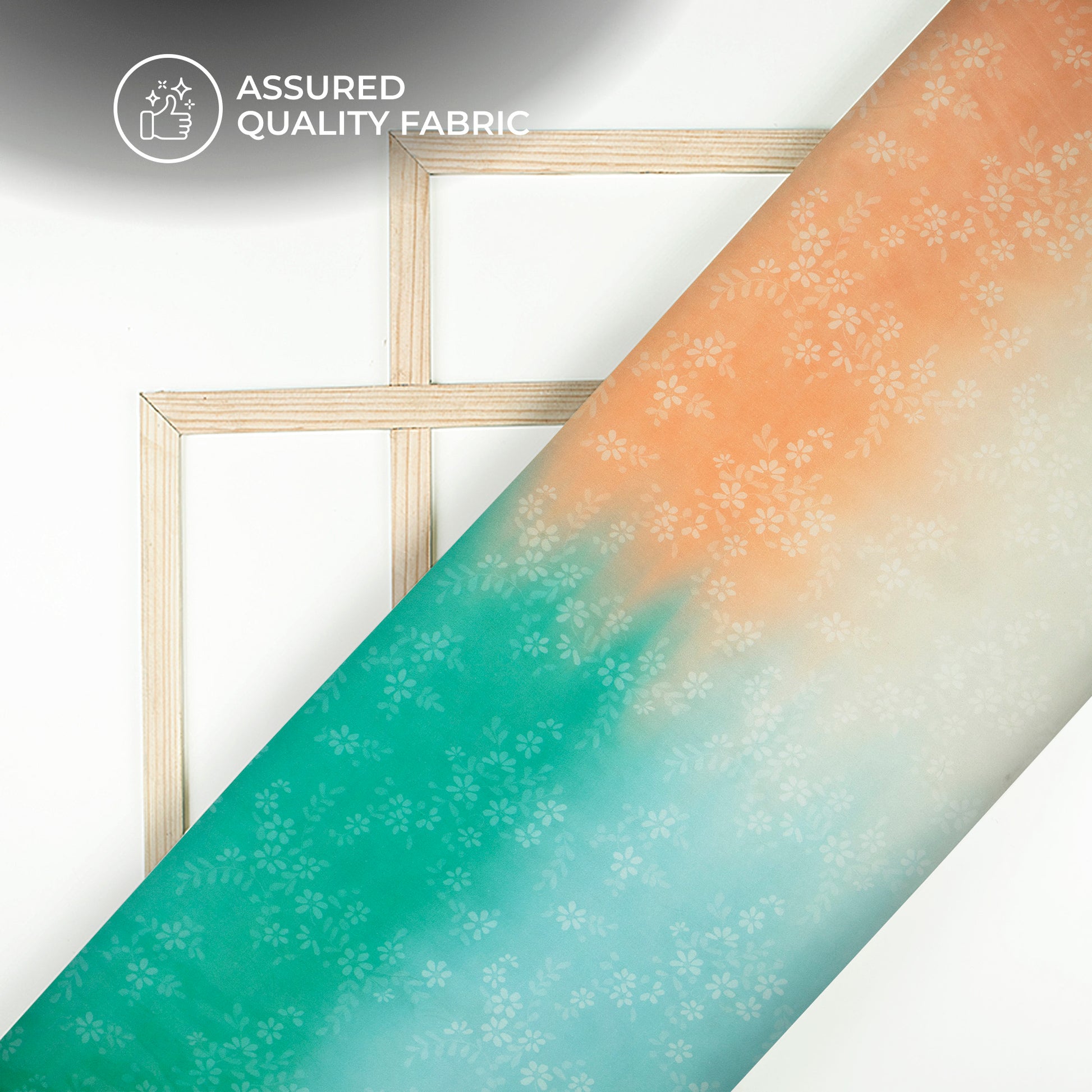 Ombre Georgette Satin Fabric