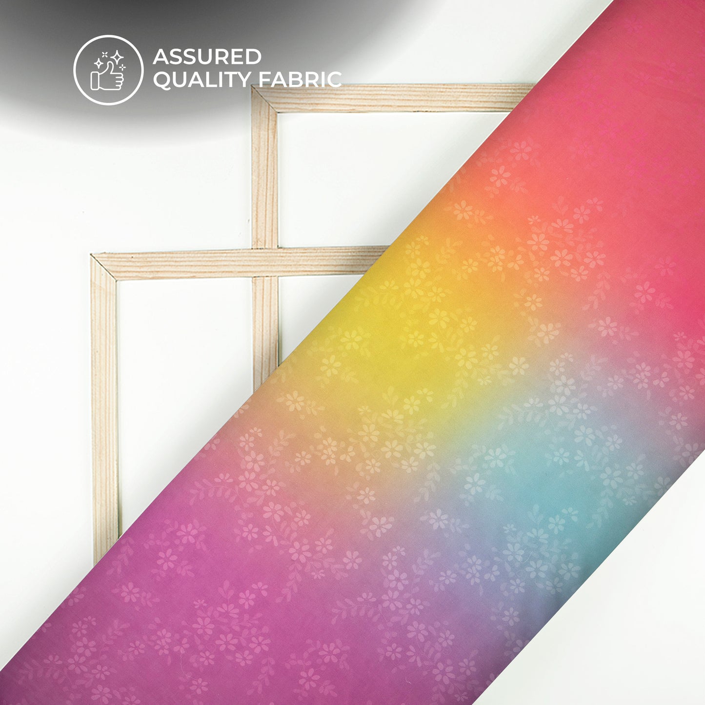 Ombre Georgette Satin Fabric