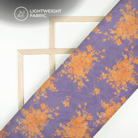 Vintage Floral Design Digital Print Kota Doria Fabric