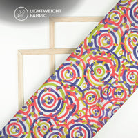 Abstract Digital Print Kota Doria Fabric
