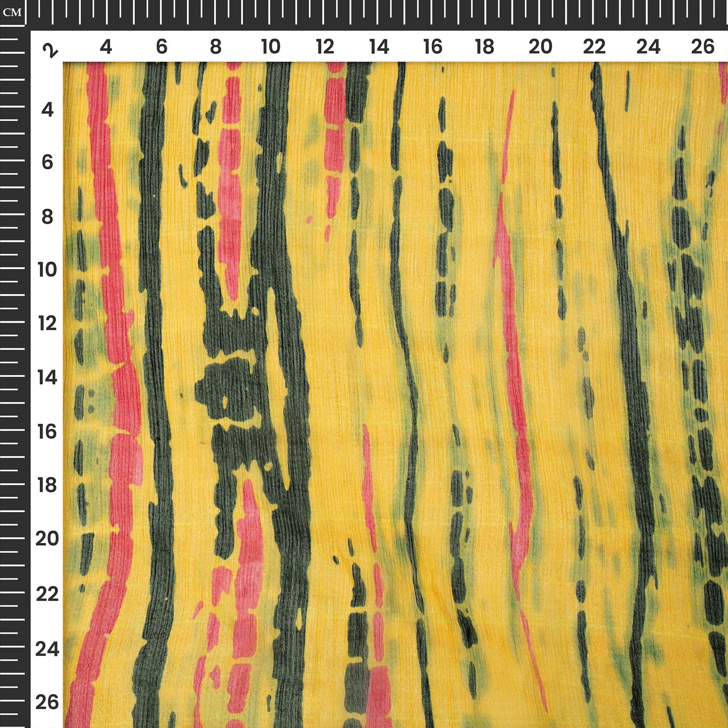 Trendy Shibori Digital Print Bemberg Chiffon Fabric