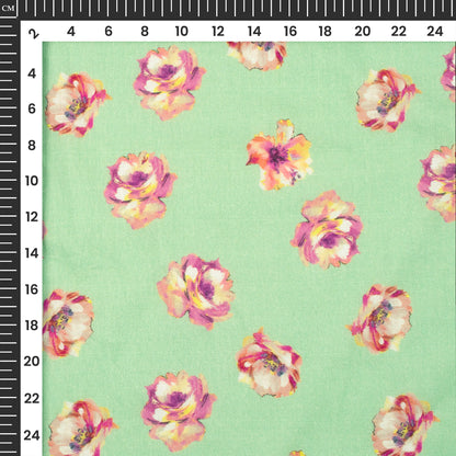 Floral Digital Print Cotton Cambric Fabric