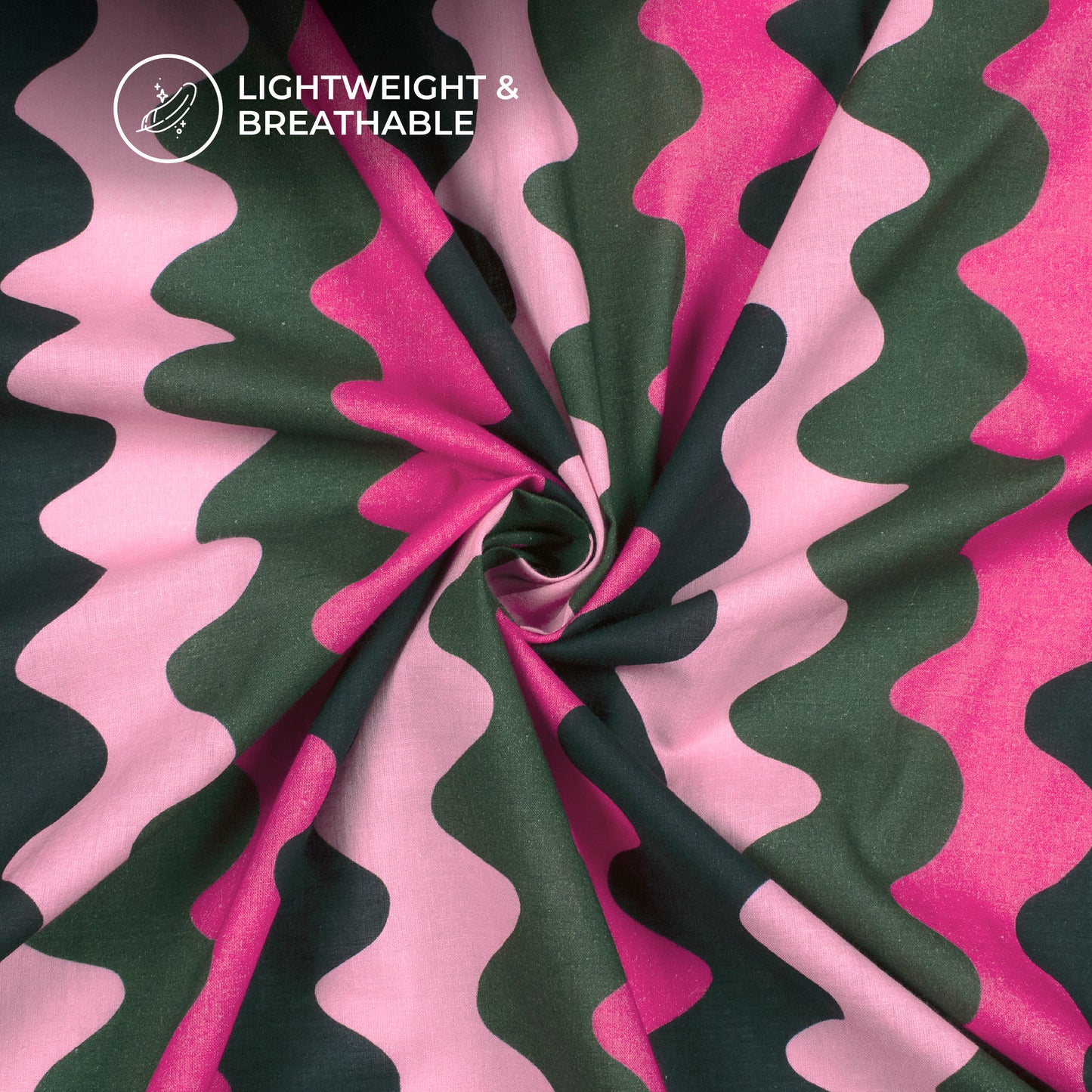 Attractive Magenta Pink And Black Gota Patti Digital Print Cotton Cambric Fabric