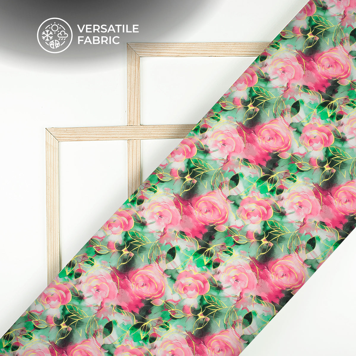 New Floral Design Digital Print Viscose Muslin Fabric