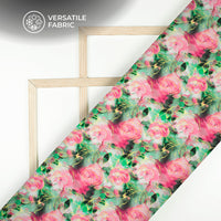 New Floral Design Digital Print Viscose Muslin Fabric