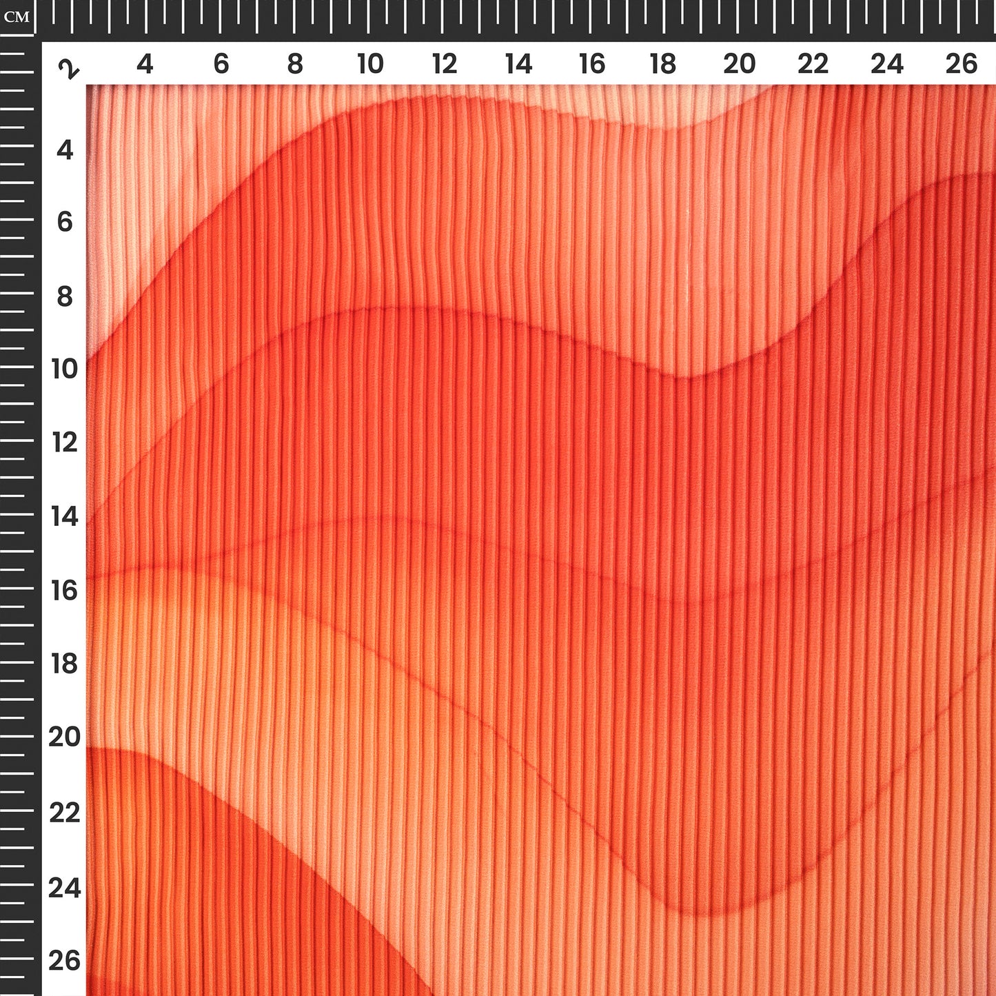 #1 Abstract Ombre Digital Print Lightweight Pleated Georgette Fabric