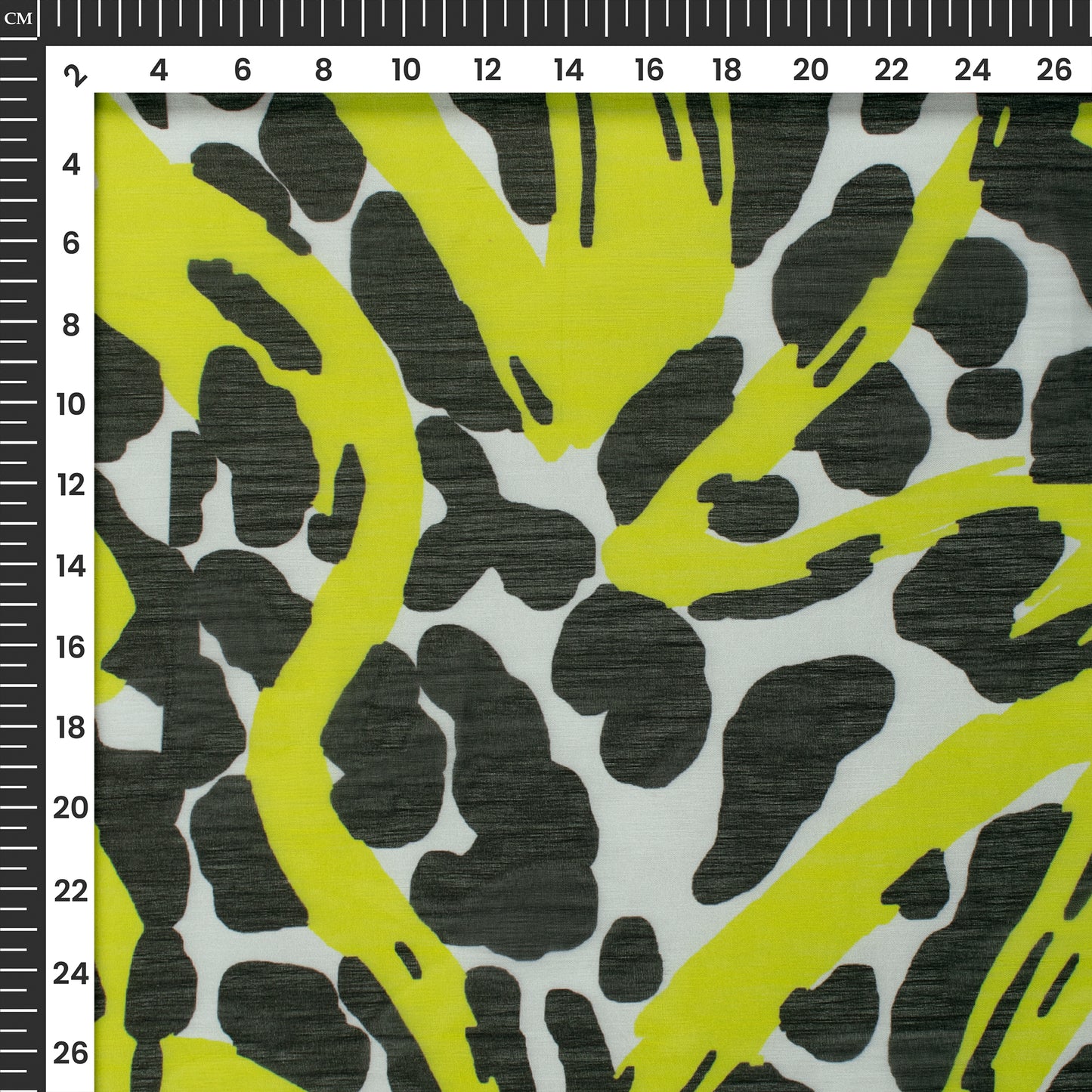 Leopard Abstract Digital Print Poly Chiffon Fabric
