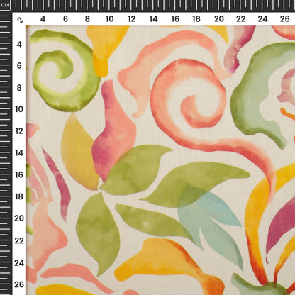 Summer Special Multi Color Floral Digital Print Poly Chiffon Fabric