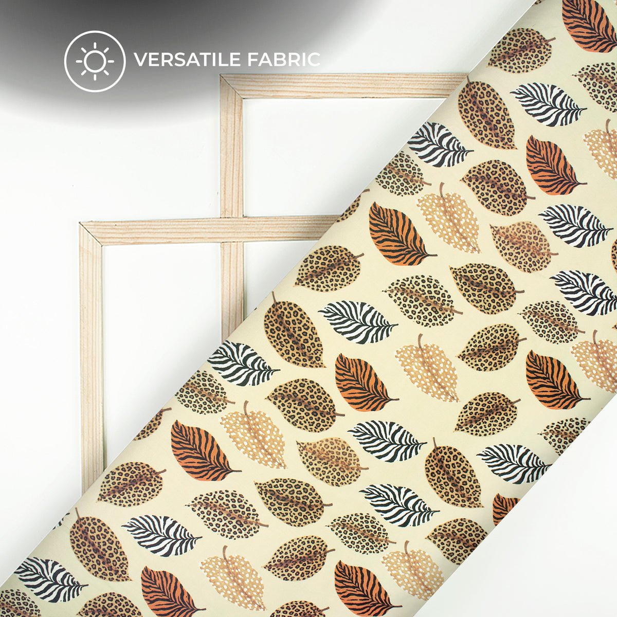 Animal Pattern Sleeve Digital Print Poly Glazed Cotton Fabric