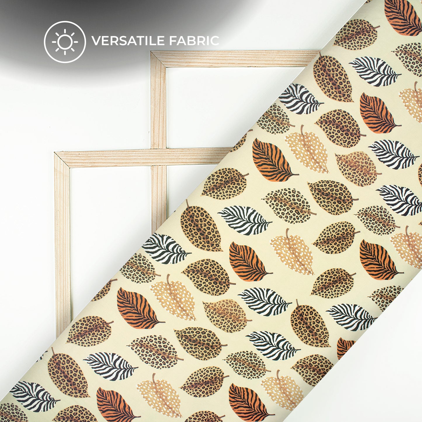Animal Pattern Sleeve Digital Print Poly Glazed Cotton Fabric
