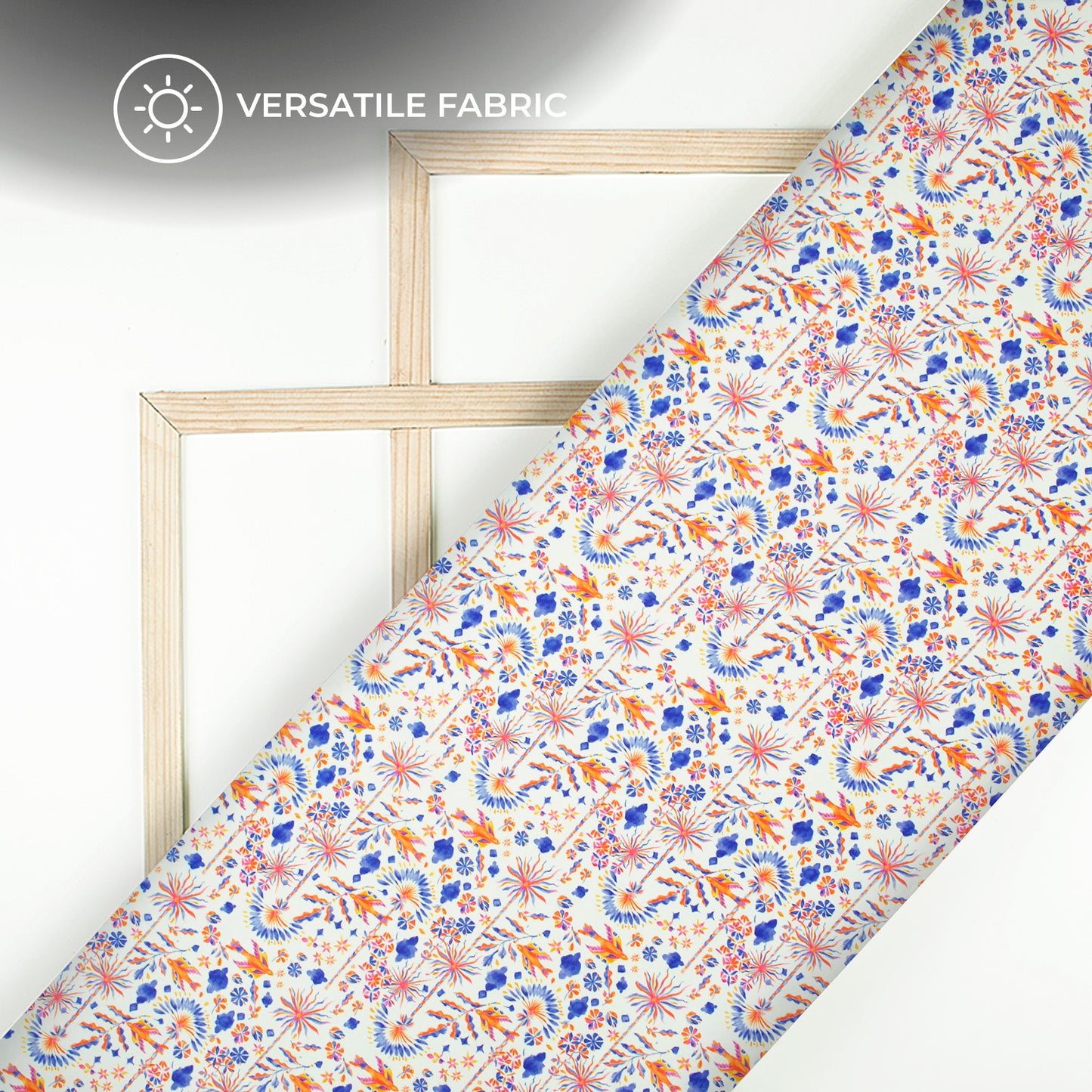 Liberty Floral Digital Print Poly Glazed Cotton Fabric