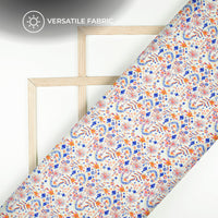 Liberty Floral Digital Print Poly Glazed Cotton Fabric