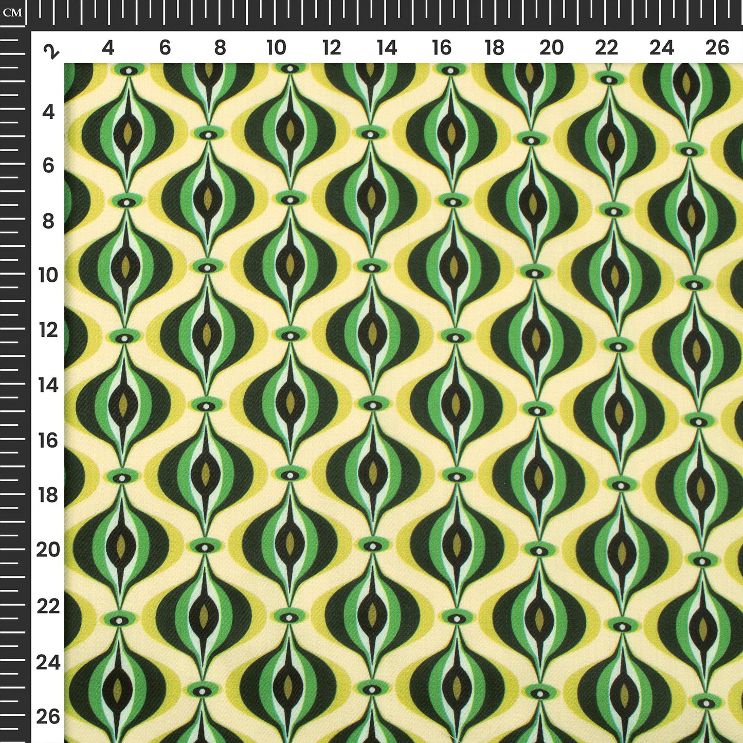 Geometric Quilt Desing Digital Print Poly Glazed Cotton Fabric