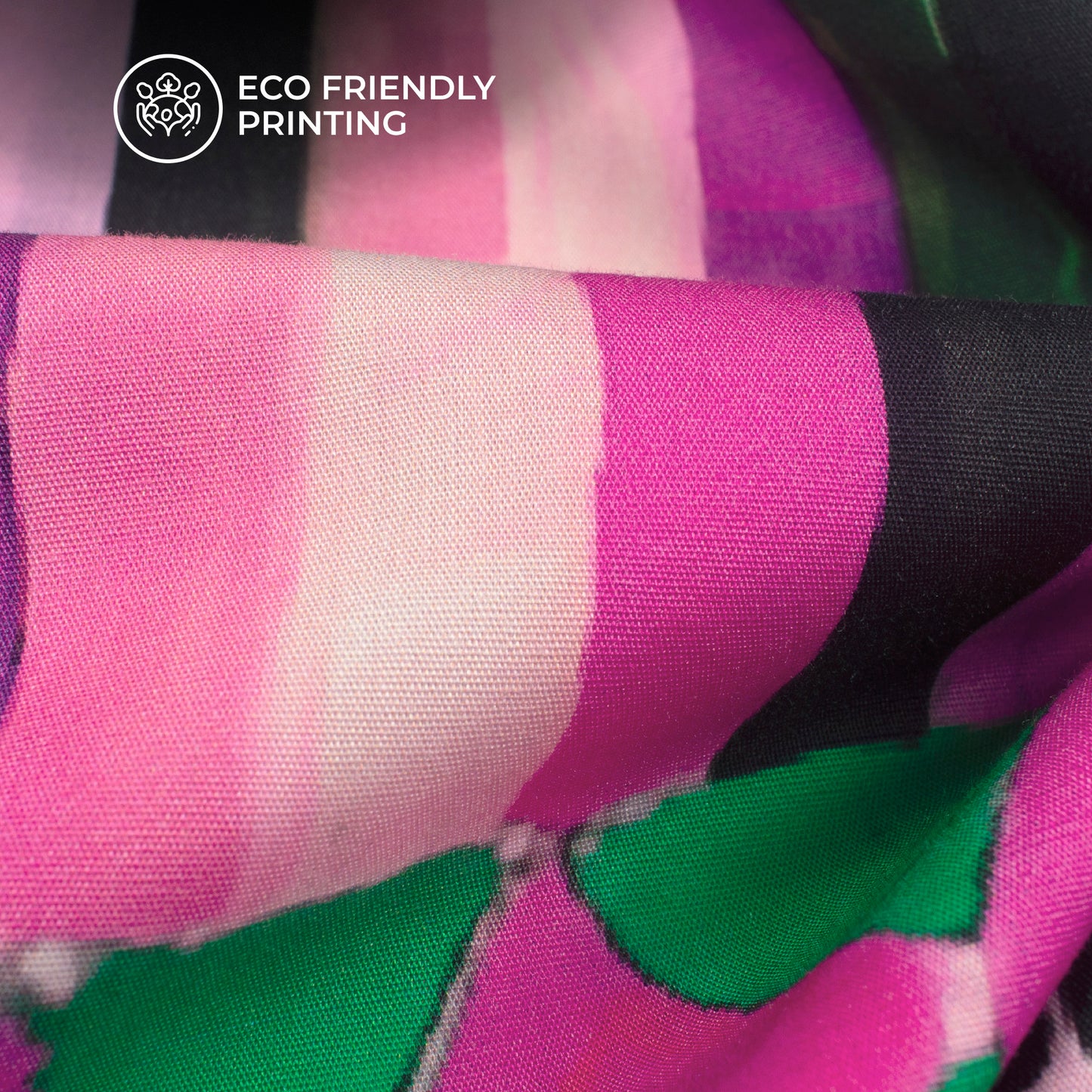 Abstract Water Draw Desing Digital Print Poplin Fabric (Width 58 Inches)