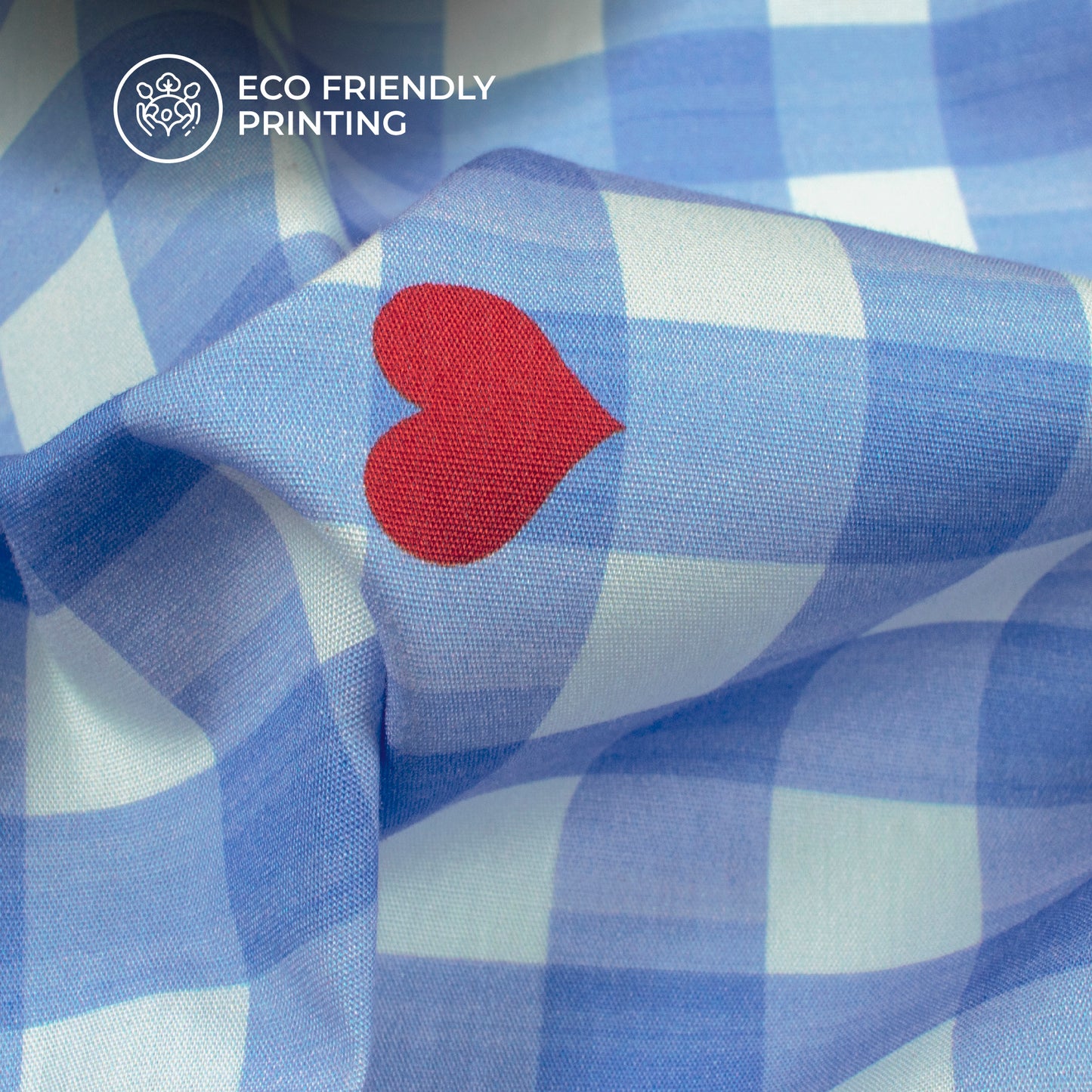 Check Digital Print Poplin Fabric (Width 58 Inches)