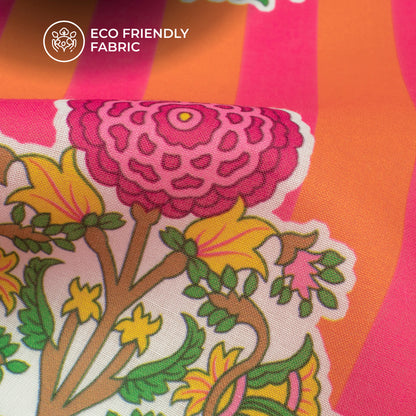 Beautiful Floral Design Digital Print Poly Cambric Fabric
