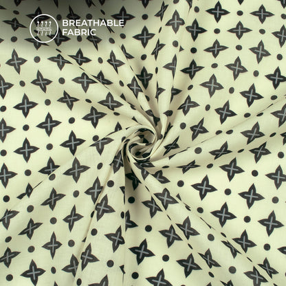 Motifs Design Digital Print Poly Cambric Fabric