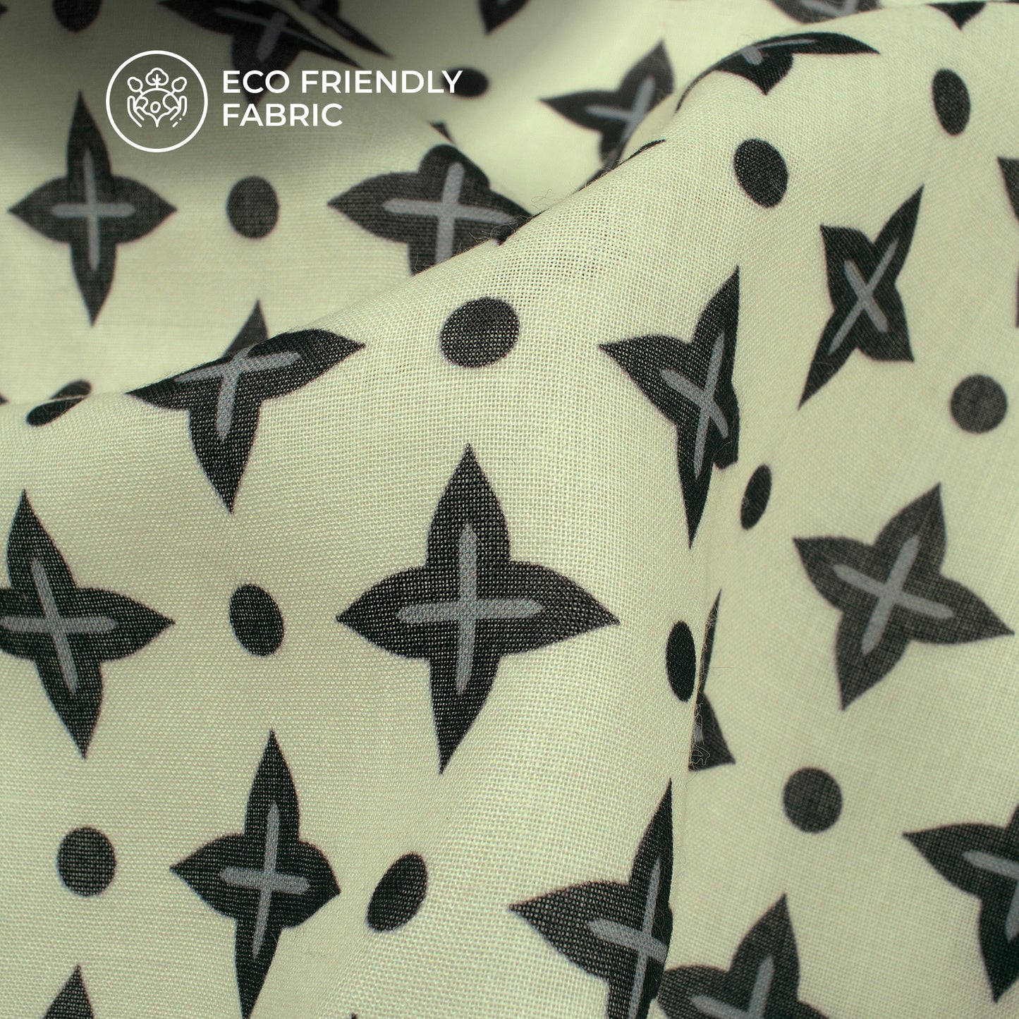 Motifs Design Digital Print Poly Cambric Fabric