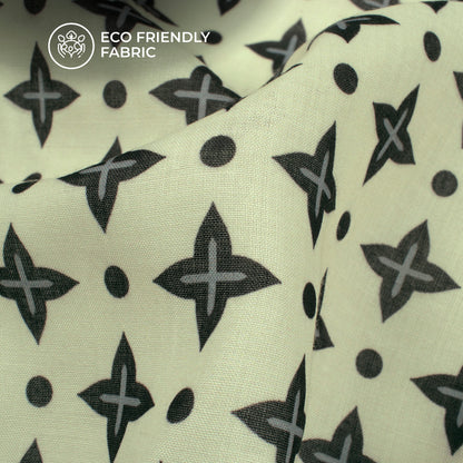 Motifs Design Digital Print Poly Cambric Fabric