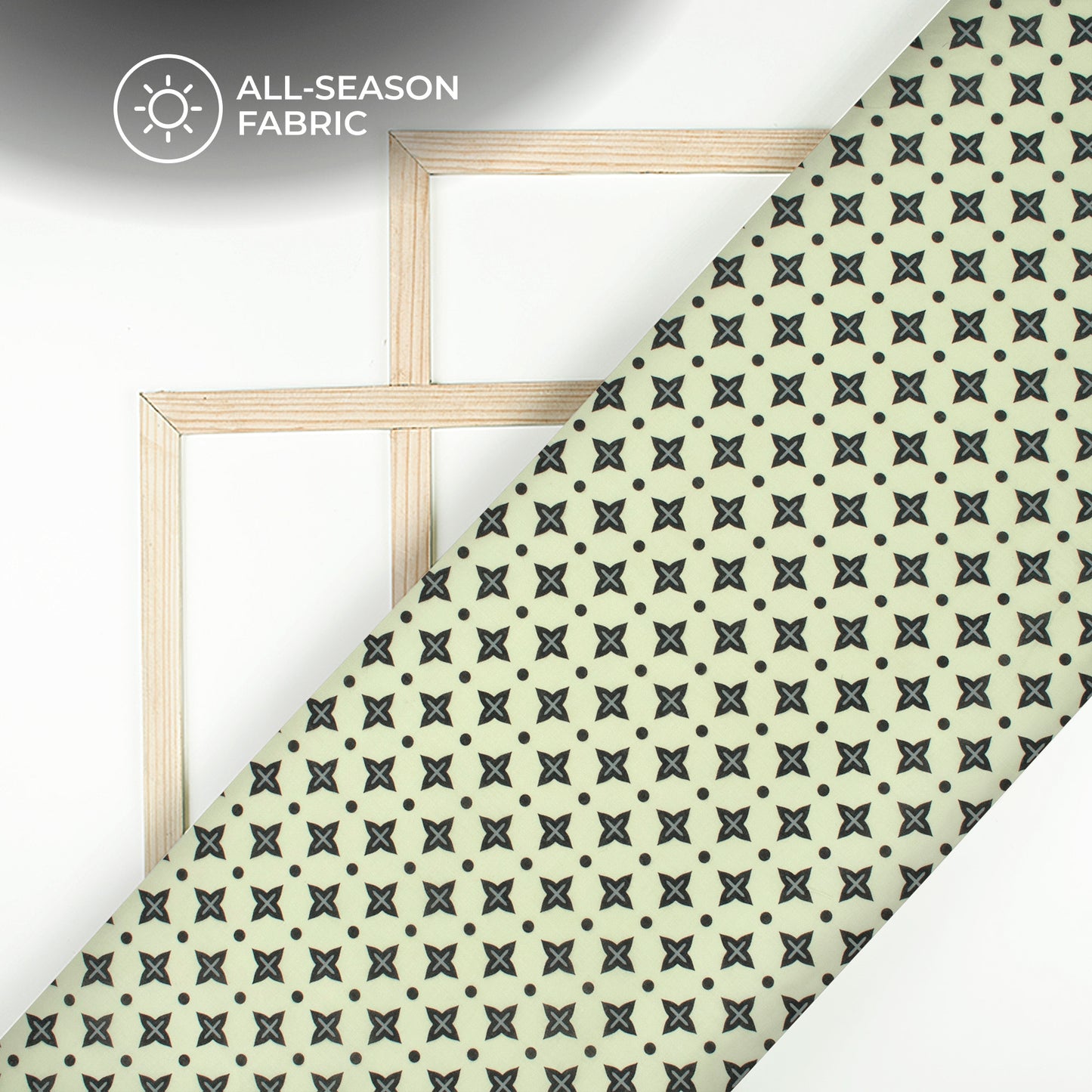 Motifs Design Digital Print Poly Cambric Fabric