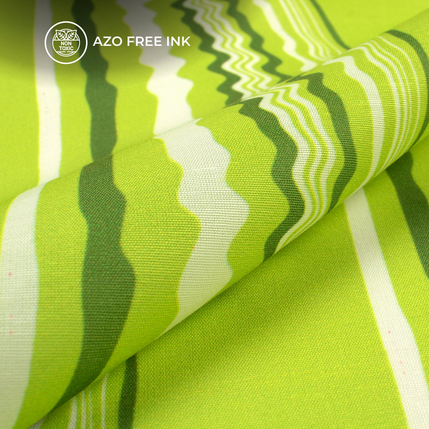 Seamless Stripes Pattern Digital Print Muslin Fabric