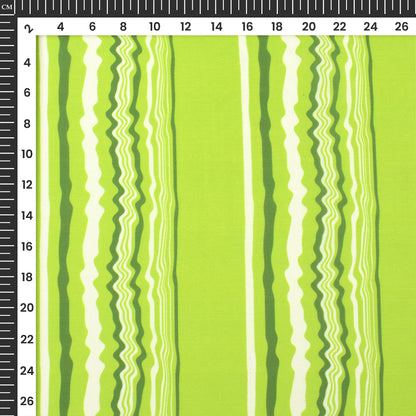 Seamless Stripes Pattern Digital Print Muslin Fabric