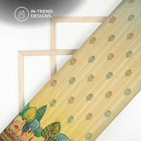 Nature Luxe Edit - Leaf Digital Print Art Tussar Silk Fabric